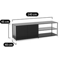 Romy Metallic TV Cabinet with 2 Doors