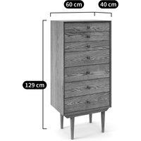 Quilda Vintage 7-Drawer Tallboy