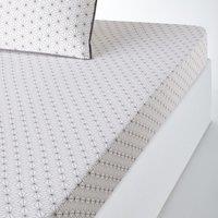 Nordic Geometric 100% Cotton Fitted Sheet