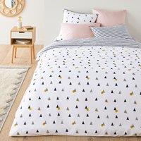 Digna Geometric Cotton Percale 180 Thread Count Duvet Cover