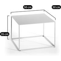Romy Contemporary Square Metal Side Table