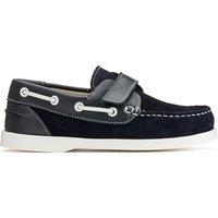 Kids Suede Boat Shoes with Touch 'n' Close Fastening