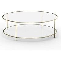 Sybil Tempered Glass Round Coffee Table