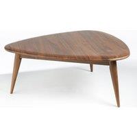 Tholeine Small Retro-Style Coffee Table in Solid Walnut