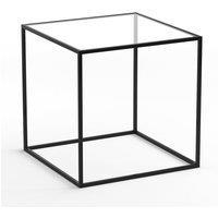 Sybil Glass & Metal Side Table