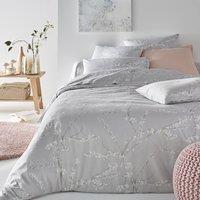 Natsumi Floral 100% Cotton Satin 200 Thread Count Fitted Sheet