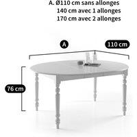 Authentic Style Pine Extendable Dining Table (Seats 4-8)
