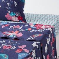 Miss Shanghai Oriental Floral 100% Cotton Flat Sheet