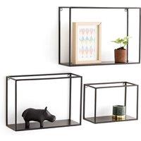 Set of 3 Hiba Metal Wall Shelves