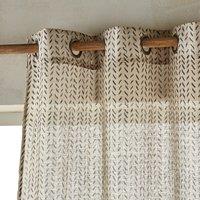 Puyconnie Single Linen Voile Eyelet Panel