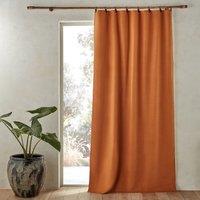 Private Blackout 100% Washed Linen Curtain with Rings