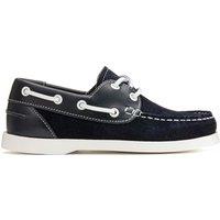 Kids' Lace-Up Boat Shoes in Suede/Leather