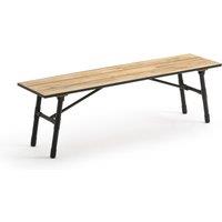 Sohan Acacia & Metal Garden Bench