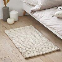 Diano Wool Knit Effect Bedside Rug