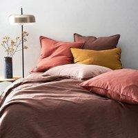 Elina 100% Washed Linen Bolster Pillowcase