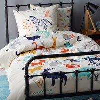 Animalia Printed Cotton Duvet Cover