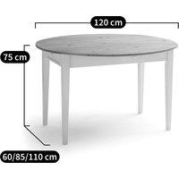 Alvina Round Dining Table with 2 Drawers (Seats 4-6)