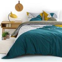 Hilda Geometric Spots 100% Cotton Reversible Duvet Cover