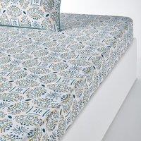 Keyiah Floral 100% Cotton Fitted Sheet