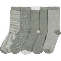 Pack of 5 Pairs of Socks in Cotton Mix