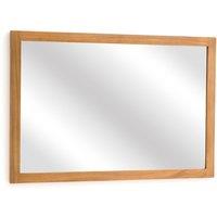 Oiled Acacia 90cm Rectangular Bathroom Mirror