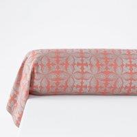 Bergame Floral Cotton Flannel Bolster Pillowcase