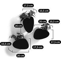 Set of 3 Pavo Metal Wall Planters