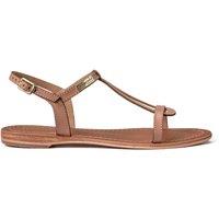 Hamesss Leather Flat Sandals with Sling-Back