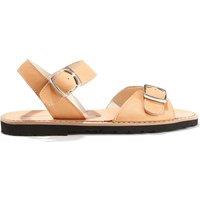 Avarca Boucle Flat Sandals in Leather