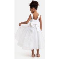 Satin/Tulle Bridesmaid Dress in Cotton Mix, 3-12 Years