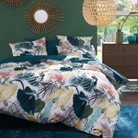 Macara Exotic Floral 100% Cotton Percale 200 Thread Count Duvet Cover