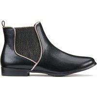 Chelsea Ankle Boots with Golden Trim
