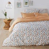 Indian Flower Floral 100% Washed Cotton Fitted Sheet