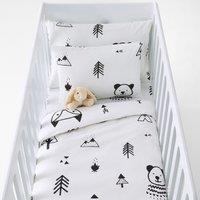 Forest Camp Animal 100% Cotton Baby's Fitted Sheet