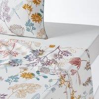 Botanique Floral 100% Cotton Percale 200 Thread Count Flat Sheet