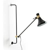 Jazzy Metal and Brass Wall Lamp with Swing Arm