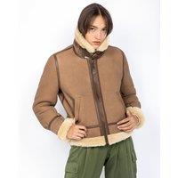 LCW1255A Sheepskin Bomber Jacket