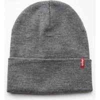 Slouchy Red Tab Beanie