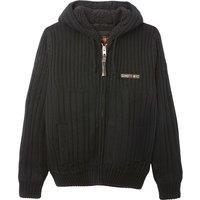PL Duncan Hooded Sherpa-Lined Zip-Up Cardigan