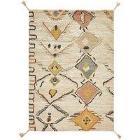 Mirjana Hand Knotted Berber Style Tassel Wool Rug