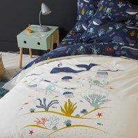 Melvil Ocean Whale 100% Cotton Child's Duvet Cover