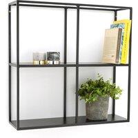 Hiba Metal 2-Shelf Wall Storage Unit