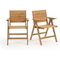 Realto Folding Acacia Garden Armchairs