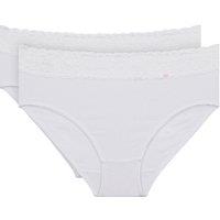 Pack of 2 Feminine Knickers in Stretch Cotton