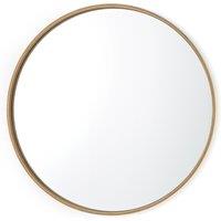Alaria 100cm Round Oak Mirror