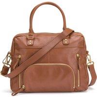 Macy Leather Handbag with Multiple Pockets and Zip Fastening