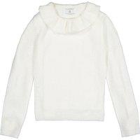 Ruffled Crew Neck Jumper in Fine Knit, 3-12 Years
