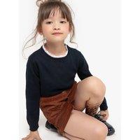 Cotton 2-in-1 Jumper with Crochet Neck, 3-12 Years