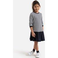 2-in-1 Breton Striped Dress in Cotton Mix, 3-12 Years