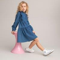 Denim Ruffle Dress